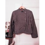 Veste noire chine avec paulettes 42 xl caroll.