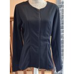 Veste noire zipp�e fluide et l�g�re