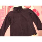 Veste polaire fille couleur aubergine manches longues dcor dos patineuse strass taille 6 ans quechua ...
