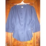 Veste la redoute courte style redingote t. 38 bleu marine Veste la redoute courte style redingote t. 38 bleu marine