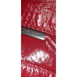 Veste rouge en cuir naf naf t44