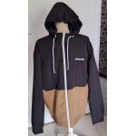 Veste de sport zipp�e � capuche jack&jones, beige, bleu marine et blanche