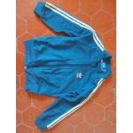 Veste de surv�tement polyester bleu adidas