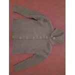 Veste tricot�e polyester kaki vertbaudet