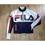 Veste zip�e fila pull sweat chaud sport mixte homme femme blouson bleu marine rouge blanc � capuche refermable ...