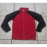 Veste zipp� adidas enfant 5 - 6 ans rouge et noire, zip sport