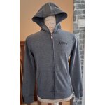 Veste zipp�e grise � capuche