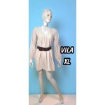 Vila taille 42 superbe robe manches longues beige crème femme coton Vila taille 42 superbe robe manches longues beige crème femme coton
