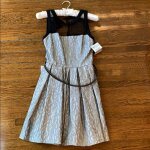 Zara basic robe noire / blanche, taille s, neuve