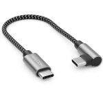 0, 15m c�ble usb c 1x 90 coud� pd3. 0 (60w charge rapide) c�ble de charge court 15cm - c vers c - pour ...