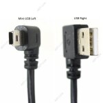 0. 25 m 3 usb 2. 0 � mini c�ble de synchronisation de donn�es usb coude coud� � 90 degr�s 5 broches b ...
