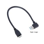 0. 3m right angle micro b usb 3. 0 disque dur externe droite angle gauche c�ble 30 cm 0. 3 m 1ft pour ...