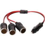 1 a 3 allume - cigare cble d'extension, voiture allume cigare socket mle vers femelle, dc 12v 24v adaptateur ...