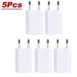 1 - 5 pices mini universel 5v 1a prise ue usb chargeur de tlphone mural pour iphone samsung xiaomi ...