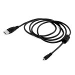 1, 5m c�ble usb avec aimant anneau pour nikon coolpix l19 l20 l100 s620 uc - e4 e6 - noir