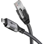 1, 5m cble usb - c vers rj45 ethernet cat 6 pour une connexion internet filaire stable avec routeur ...