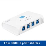 1. 5m commutateur de partage d'imprimante hub, usb 3. 0, haute vitesse, type - b, 4 ports, commutateur ...