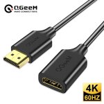1. 8m 6ft qgeem - rallonge de c�ble hdmi 4k, adaptateur hdmi 2. 0 pour xiaomi, xbox serries x, ps5, ps4, ...