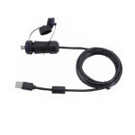 1 m 1 adaptateur de montage sur panneau, prise femelle usb 2. 0 m20, connecteur tanche ip68, rallonge ...