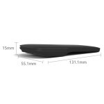 1 noir. design lgant et ergonomique, ultra fin et lger, souris bluetooth pour pc / ordinateur portable, ...