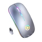 1 set de bureau unique souris sensibles 4 couleurs souris d'ordinateur pratique smart stay bureau souris ...