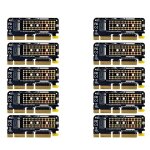 10 adaptateurs sata vers m2 m. 2 ngff nvme ssd x1 x4 x16 pour le minage de chia, pleine vitesse