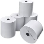 10 bobines papier thermique 80x80x12 pour caisse enregistreuse, ticket de caisse recharge standard de ...