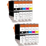 10 cartouches d'encre compatible avec canon pgi - 5 cli - 8 multipack pour ip4200 ip4200 series ip4200x ...