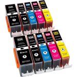 10 cartouches d'encre compatibles pour canon pixma mg5100 mg5150 mg5200 mg5250 mg5300 mg5350 mg6150 mg6250 ...