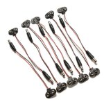 10 pices 9 v dc i - type batterie cble d'alimentation clip baril jack connecteur pour arduino date ...