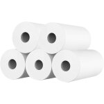 10 rouleaux appareil photo impression papier rouleaux bois blanc pulpe thermique instantan imprim recharge ...