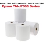 10 rouleaux de papier pour imprimante compatible epson tm - j 7500 rouleau 76x70x12 papier ordinaire ...