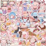 100 autocollants axolotl pour ordinateur portable, skateboard, bouteille d'eau, vélo, moto, voiture, ... 100 autocollants axolotl pour ordinateur portable, skateboard, bouteille d'eau, vélo, moto, voiture, ...