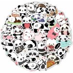 100 autocollants pandas pour bouteilles d'eau et ordinateurs portables - d�corations et cadeaux de f�te, ...