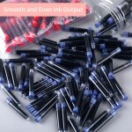 100 pièces cartouches d'encre pour stylo plume cartouche de recharge d'encre de couleur bleu foncé avec ... 100 pièces cartouches d'encre pour stylo plume cartouche de recharge d'encre de couleur bleu foncé avec ...
