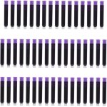 100 pices d'encre cartouches d'encre pour stylo plume violet encre de stylo plume encrer cartouches ...