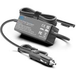 100w chargeur de voiture portable pour surface laptop, pro, book, go - compatible avec modles 1, 2, ...