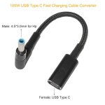 100w usb c pd  dc chargeur universel d'ordinateur portable convertisseur type c adaptateur de charge ...