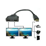 1080p hdmi port male a 2 femelle 1 in 2 out splitter cable adapter converter
