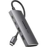 10gbps hub usb c 3. 2 vers 4 data ports 2a2c coque en aluminium compatible avec iphone 16 15 srie macbook ...
