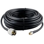 10m / 32. 8ft c�ble coaxial rf en cuivre pur rg58 sma m�le vers uhf pl - 259 m�le pour analyseur d'antenne, ...