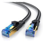 10m c�ble r�seau plat cat 8. 1 rj45, c�ble ethernet cat 8 lan gigabit haut d�bit 40gbps 10 m�tres c�ble ...