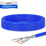10m cat8 s / ftp pimf cat8. 1 solid copper ethernet cable lszh installation network cable 2000mhz for ...