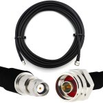 10m rp - sma m�le vers n m�le (hex) c�ble coaxial �tanche ip67 - hf400 flexible 50 ohm c�ble d'extension ...