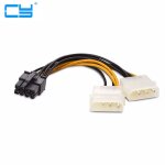 10pcs 6 pouces 2 x molex 4 broches vers 8 broches pci express carte vidéo pci - e atx psu câble convertisseur ... 10pcs 6 pouces 2 x molex 4 broches vers 8 broches pci express carte vidéo pci - e atx psu câble convertisseur ...
