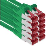 10x 5m cble de raccordement cat6 s / ftp pimf blindage cat. 6 cble rseau rj45 cble ethernet dsl lan ...