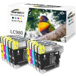 10x cartouches d'encre compatibles pour lc - 980 lc - 1100 cartouche d'encre pour dcp - 145c dcp - 195c ... 10x cartouches d'encre compatibles pour lc - 980 lc - 1100 cartouche d'encre pour dcp - 145c dcp - 195c ...