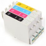 10x cartouche d'encre compatible moreinks - cyan / magenta / jaune / noir / noir pour remplacer t0715 ...