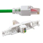 10x connecteur de sertissage sans outil cat 6 utp rj45 fiche rseau pour cble de brassage jusqu' 6, ...