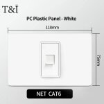118 pc panneau en plastique blanc ignifuge pc italie ue schuko prise murale double usb type - c tuya ...